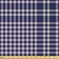 thumbnail image 1 of Ambesonne Fashion Fabric by the Yard Upholstery, Purplish Bluish Squares Art, 3 Yards, Indigo and Pastel Purple, 1 of 5