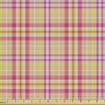 thumbnail image 1 of Ambesonne Fashion Fabric by the Yard Upholstery, Rectangle Square PlaidArt, 2 Yards, Hot Pink Sand Brown, 1 of 5