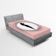 thumbnail image 1 of Ambesonne Fashion Fitted Sheet, Hot Lady Pastel, Twin XL Size, Black Pink, 1 of 3
