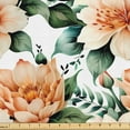 thumbnail image 1 of Ambesonne Fashion Floral Fabric by the Yard Upholstery, Flowers Autumn Art, 10 Yards, Jade Green and Cinnamon, 1 of 1