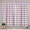 thumbnail image 1 of Ambesonne Fashion Kitchen Curtains, Line Square Plaid Ornament, 55"x36", Dark Indigo Pale Rose, 1 of 3