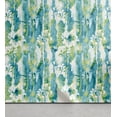 thumbnail image 1 of Ambesonne Fashion Peel & Stick Wallpaper for Home, Abstract Grungy Flowers Art, 13"x100", Dark Teal and Almond Green, 1 of 5
