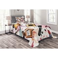 thumbnail image 1 of Ambesonne Fashion Quilted Bedspread Set 2 Pcs, Cosmetics Make up Theme, Twin Size, Multicolor, 1 of 3