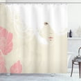 thumbnail image 1 of Ambesonne Fashion Shower Curtain, Flowers Romance Bridal, 69"Wx84"L, Beige Pink, 1 of 5