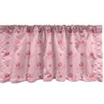 thumbnail image 1 of Ambesonne Fashion Window Valance, Winged Hearts Crowns Art, 54" X 12", Pale Pink and Blush, 1 of 3