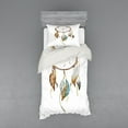 thumbnail image 1 of Ambesonne Feather Bedding Set 3 Pcs, Watercolor, Twin XL, Brown Blue Grey, 1 of 3