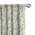 thumbnail image 1 of Ambesonne Feather Curtains, Tribal Art Inspiration, Pair of 28"x63", Multicolor, 1 of 5