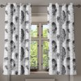 thumbnail image 1 of Ambesonne Feather Grommet Curtain, Nested Squares Mosaic, 50" x 54", Black White Pale Grey, 1 of 6