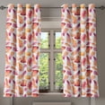 thumbnail image 1 of Ambesonne Feather Grommet Curtain, Quills with Brush Marks, 50" x 63", Orange Beige Purple, 1 of 6