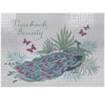 thumbnail image 1 of Ambesonne Feather Jigsaw Puzzle Durable Cardboard, Peacock Beauty Lettering, 1000 pcs, Coconut and Multicolor, 1 of 5