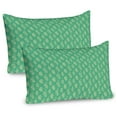 thumbnail image 1 of Ambesonne Feather Pillow Sham 2 Pack, Bohemian Motifs, 30"x20", Sea Green and Cream, 1 of 3