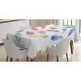 thumbnail image 1 of Ambesonne Feather Tablecloth Rectangular Table Cover, Romantic Plumage Design, 52"x70", Multicolor, 1 of 4