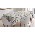 thumbnail image 1 of Ambesonne Feather Tablecloth Rectangular Table Cover, Sea Shells Nautical, 52"x70", Multicolor, 1 of 4