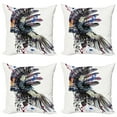 thumbnail image 1 of Ambesonne Feather Throw Pillow Cover 4 Pack, Boho Fashion Theme, 18", Multicolor, 1 of 6