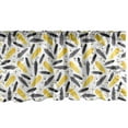 thumbnail image 1 of Ambesonne Feather Window Valance, Bohemian Exotic Plumage, 54" X 18", Grey Yellow, 1 of 3