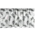thumbnail image 1 of Ambesonne Feather Window Valance, Fluffy Antique Plumage Art, 42" x 18", Purpleblue and White, 1 of 3