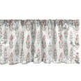 thumbnail image 1 of Ambesonne Feather Window Valance, Hippie Color Boho Plumage, 42" x 18", Dark Coral and Seafoam, 1 of 3
