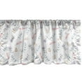 thumbnail image 1 of Ambesonne Feather Window Valance, Ornamental Watercolor Design with Blossoming Foliage Composition, Curtain Valance for Kitchen Bedroom Decor with Rod Pocket, 54" X 12", Multicolor, 1 of 3