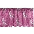 thumbnail image 1 of Ambesonne Feminine Window Valance, Romantic Floral Pattern with Pinkish Peony Flowers Blooming, Curtain Valance for Kitchen Bedroom Decor with Rod Pocket, 54" X 12", Pink Magenta White, 1 of 2