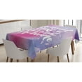 thumbnail image 1 of Ambesonne Feminist Tablecloth Rectangular Table Cover, Theme Female Hero, 60"x90", Multicolor, 1 of 3