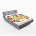 thumbnail image 1 of Ambesonne Festival Fitted Sheet, Vivid Birthday Balloon, California King, Multicolor, 1 of 3