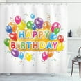 thumbnail image 1 of Ambesonne Festival Shower Curtain, Vivid Birthday Balloon, 69"Wx75"L, Multicolor, 1 of 3