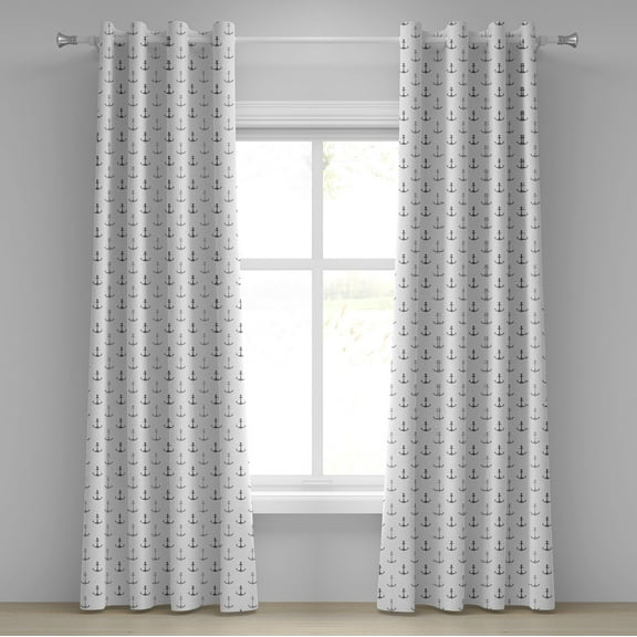 Ambesonne Fiesta Grommet Curtain, Latin America Sombrero, 50" x 84", Yellow Green Seafoam