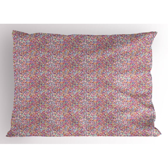 Ambesonne Fiesta Pillow Sham, Round Pattern, 36" X 20", Multicolor