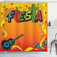 thumbnail image 1 of Ambesonne Fiesta Shower Curtain, Latino Themed Party, 69"Wx84"L, Multicolor, 1 of 3