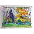 thumbnail image 1 of Ambesonne Fine Art Pillow Sham, Spring Forest Painting, 36" X 20", Multicolor, 1 of 2