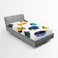 thumbnail image 1 of Ambesonne Fish Fitted Sheet, Cod Bonito Palette, Twin XL Size, Multicolor, 1 of 2