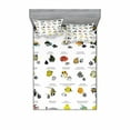 thumbnail image 1 of Ambesonne Fish Fitted Sheet & Pillow Sham Set, Underwater Aquatic Species, Full, Yellow Blue Black, 1 of 2