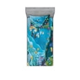 thumbnail image 1 of Ambesonne Fish Fitted Sheet & Pillow Sham Set, Underwater Scenery, Twin, Multicolor, 1 of 2