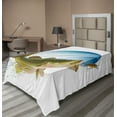 thumbnail image 1 of Ambesonne Fish Flat Sheet, Wild Life in Nature Theme, Twin Size, Green Blue, 1 of 1