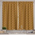 thumbnail image 1 of Ambesonne Fish Kitchen Curtains, Retro Coffee Tones, 55"x39", Pale Coffee Chocolate, 1 of 2