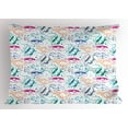 thumbnail image 1 of Ambesonne Fish Pillow Sham, Retro Cartoon Style, 36" X 20", Multicolor, 1 of 2