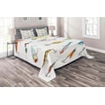 thumbnail image 1 of Ambesonne Fish Quilted Coverlet 3 Pcs, Hunting Hobby Leisure, Queen Size, Multicolor, 1 of 2