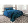 thumbnail image 1 of Ambesonne Fish Quilted Coverlet 3 Pcs, Shoal Reef Ocean, King Size, Multicolor, 1 of 2