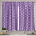 thumbnail image 1 of Ambesonne Fish Scale Kitchen Curtains, Purple Japanese Wave, 55"x45", Lavender Purple, 1 of 3
