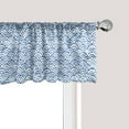 thumbnail image 1 of Ambesonne Fish Scale Window Valance, Style Waves, 54" X 12", Navy Blue and White, 1 of 3