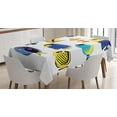 thumbnail image 1 of Ambesonne Fish Tablecloth Rectangular Table Cover, Cod Bonito Palette, 60"x84", Multicolor, 1 of 4