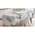 thumbnail image 1 of Ambesonne Fish Tablecloth Rectangular Table Cover, Collage of Aquatic Animal, 60"x84", Grey and Grey, 1 of 4