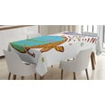 thumbnail image 1 of Ambesonne Fish Tablecloth Rectangular Table Cover, Funny Cartoon Illustration, 60"x90", Multicolor, 1 of 3