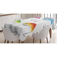 thumbnail image 1 of Ambesonne Fish Tablecloth Rectangular Table Cover, Sea Nautical Animals, 60"x90", Multicolor, 1 of 4