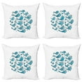 thumbnail image 1 of Ambesonne Fish Throw Pillow Cover 4 Pack, Fish Sketch Art, 20", Blue and White, 1 of 5