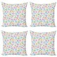 thumbnail image 1 of Ambesonne Fish Throw Pillow Cover 4 Pack, Funny Fish Aquaic Motif, 16", Multicolor, 1 of 2