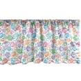 thumbnail image 1 of Ambesonne Fish Window Valance, Various Color Repeating Funny Fish Motif Cheerful Aquatic Creatures Underwater Image, Curtain Valance for Kitchen Bedroom Decor with Rod Pocket, 54" X 18", Multicolor, 1 of 3
