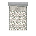 thumbnail image 1 of Ambesonne Fishes Fitted Sheet & Pillow Sham Set, Carp Perch and Bass, Full, Multicolor, 1 of 2
