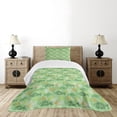 thumbnail image 1 of Ambesonne Fishes Quilted Bedspread Set 2 Pcs, Bass Starfish Seashell, Twin Size, Multicolor, 1 of 3