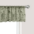 thumbnail image 1 of Ambesonne Fishing Window Valance, Fisherman Boat and Trouts, 54" X 18", Dusk Army Green, 1 of 2